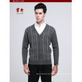 Yak Wool/Cashmere V Neck Pullover Long Sleeve Sweater/Clothing/Garment/Knitwear